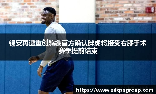 锡安再遭重创鹈鹕官方确认胖虎将接受右膝手术赛季提前结束